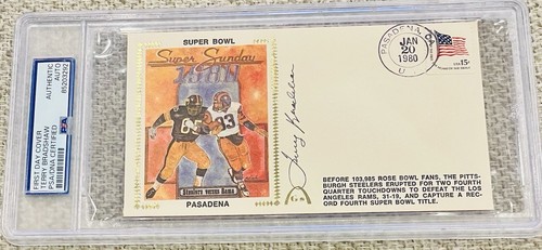 Terry Bradshaw Autographed Signed Pittsburgh Steelers Steelers 1980 Super Bowl Cover Mint PSA/DNA 