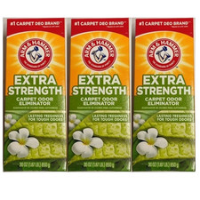 3 Pack Arm  Hammer Extra Strength Carpet Odor Eliminator 30oz Baking Soda