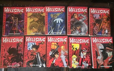 Hellsing Manga Volumes 1-10 Softcover English by Kouta Hirano Comic Book Lot