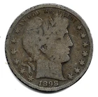 1898 S ~ Barber Silver Half Dollar ~U.S. COIN