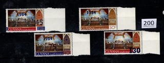 /// GUYANA 1984 MNH ART RELIGION OVERPRINT