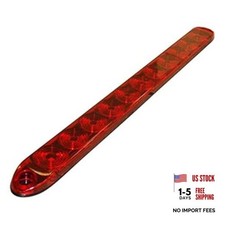 15" Red Multi-function Stop Turn Tail Marker Trailer Light LED Bar Truck