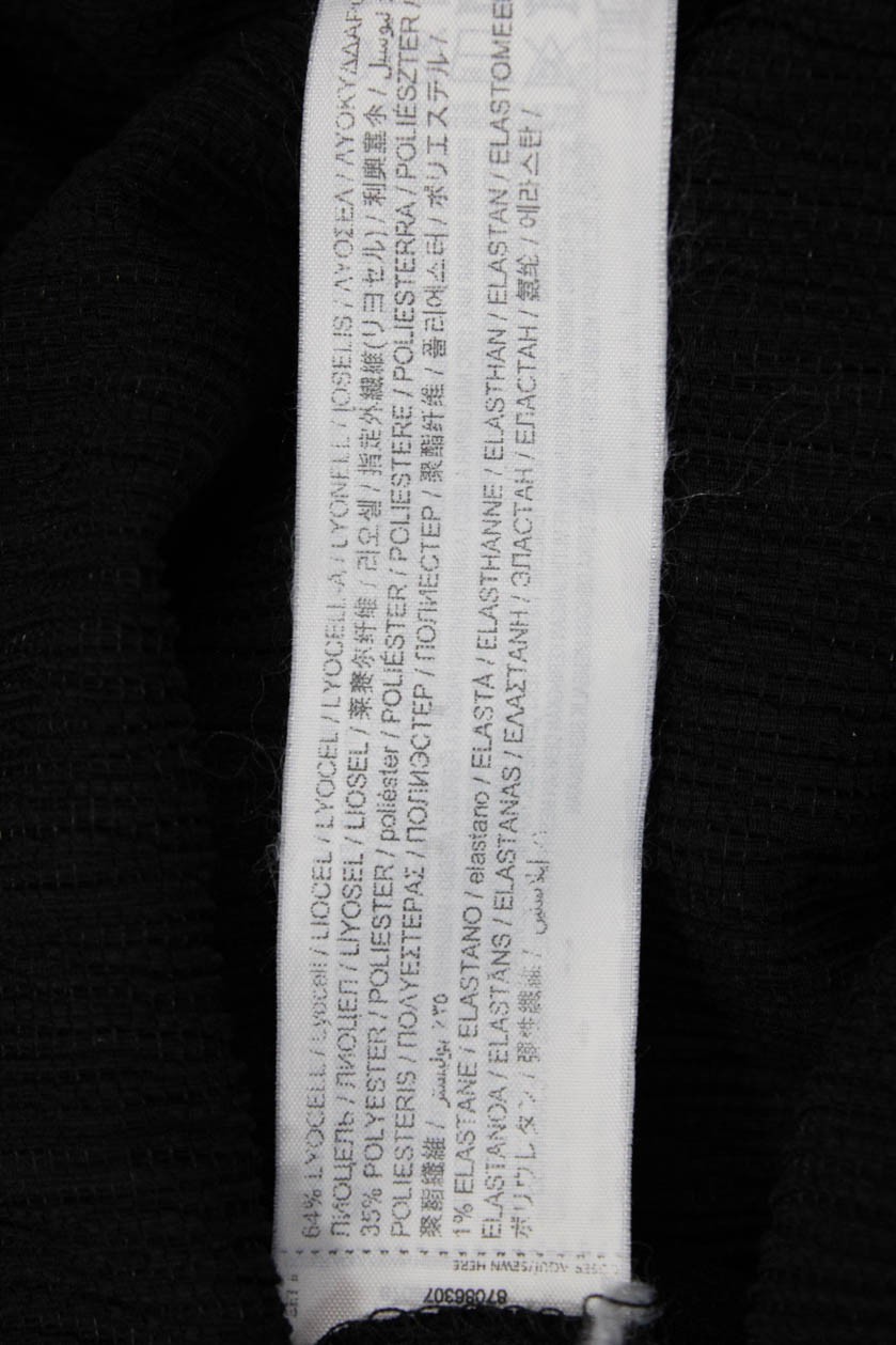 MNG Womens Basic Black Collared Button Up 3/4 Sle… - image 4