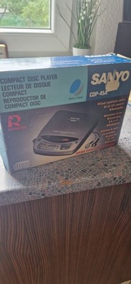 SANYO CDP-45A tragbarer CD-Player grau, Sound Equalization, 1-Bit D/A