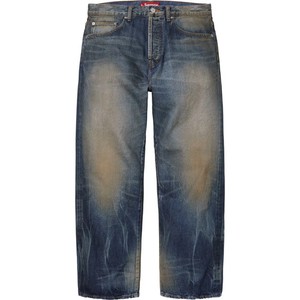 Supreme Distressed Loose FIT Selvedge Jean | eBay