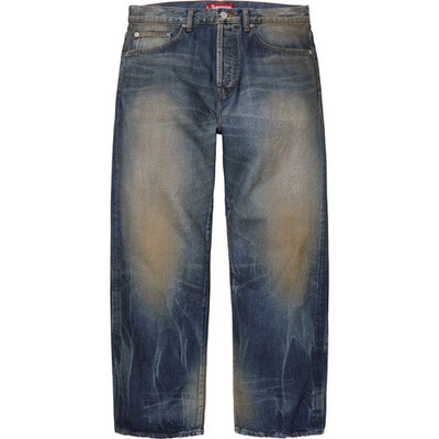 Supreme Distressed Loose Fit Selvedge Jean (26SS) Washed Indigo | eBay