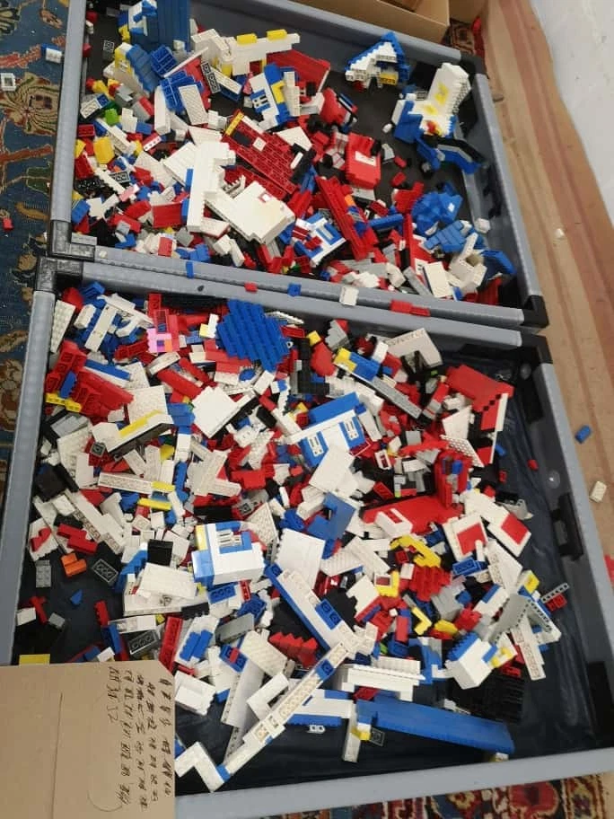 DM. 5666 5 Kg  Lego Steine Klemmbausteine - Classic 1980er Jahre - Bild 2 von 4