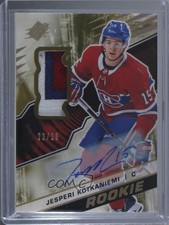 2018 SPx Rookies Tier 2 Gold Premium Material 22/25 Jesperi Kotkaniemi Auto ax2