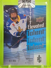 RENATA FAST 2024-25 UD PWHL Elevated Talent Blue /99 -  Toronto Sceptres