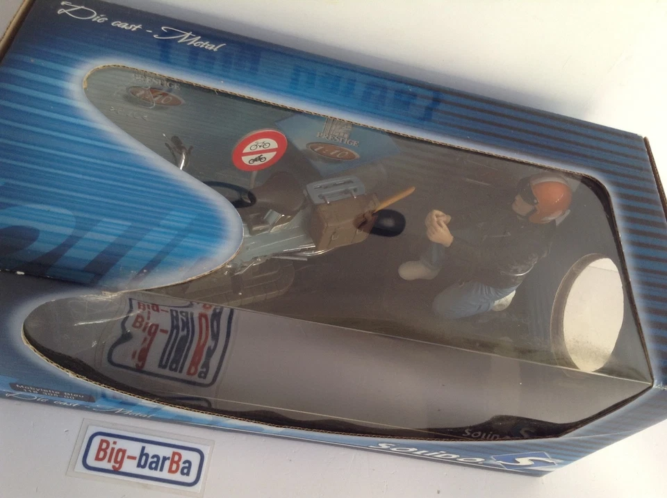 🔥Lot vintage🚗 SOLIDO MOBYLETTE BLEU MOTOBECANE 1/10 🔥✨INTROVABILE ✨ - Immagine 3 di 4