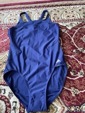 Adidas Ladies Navy Swim Costume Size 34” New