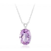 Silberkette Mit Brasilianischem Amethyst