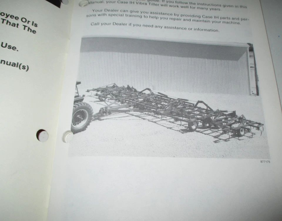 Case IH 4900 Vibra Tiller Operators Owners Maintenance Manual ORIGINAL! 9-12581 - Image 2 of 4