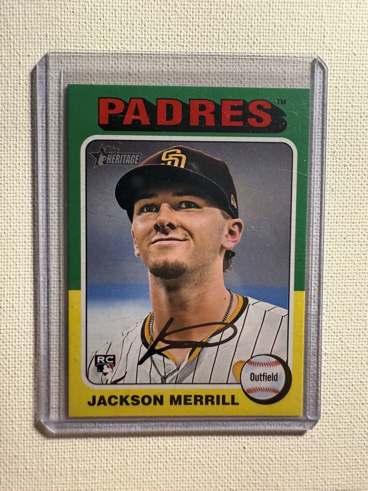 2024 Topps Heritage Jackson Merrill Rookie #689 San Diego Padres RC  