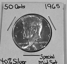1965 JFK half dollar special mint mark deep cameo.  Beautiful condition.