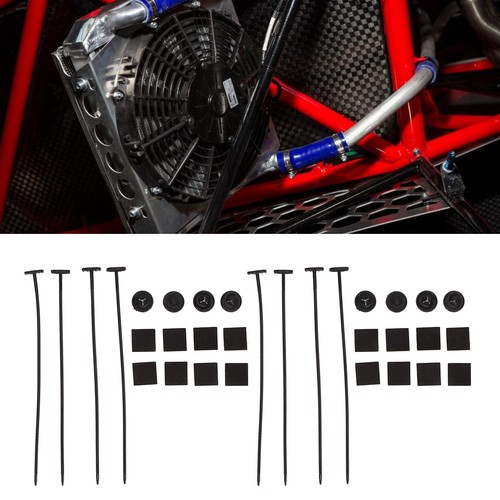 2PCS Electric Radiator Fan Mounting Kit Rubber Car Radiator Fan Ties Replacement - Picture 7 of 12