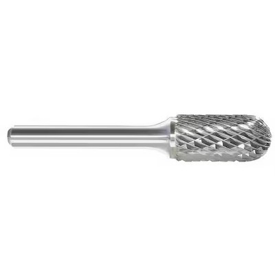 Carbide Bur,  Cylinder With Radius End,  1/2 In Head Dia.,  1 In Head L,  Sc-5,