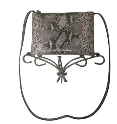 Ted Baker Snakeskin Leather ''Jamelia'' Double Zipper Crossbody Bag
