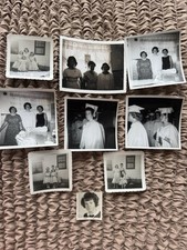 Lot of 9 Found Vintage Polaroids 1962 American Family Photos