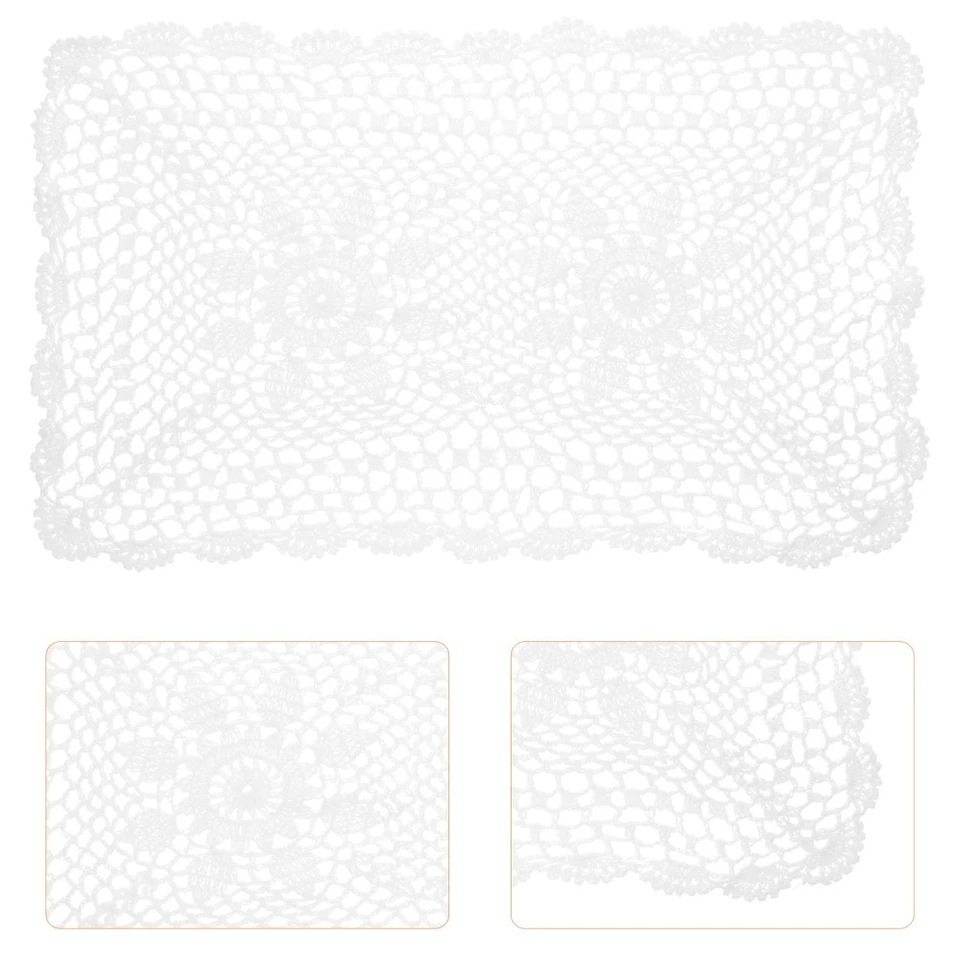  Crochet Desk Accessories Floral Place Mats Wedding Placemat Party Table