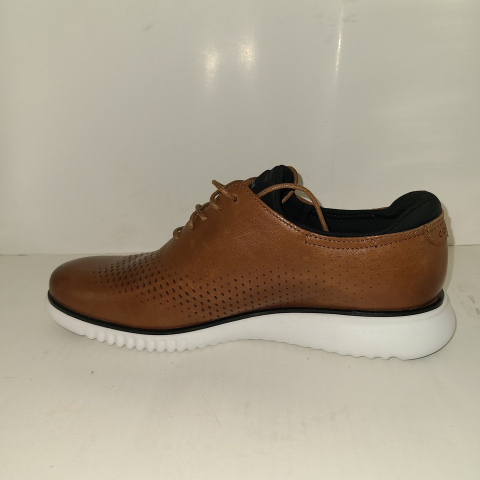 Cole Haan Oxford Uomo 2.Zerogrand Laser Wingtip – British Tan/Java, Taglia 11.5