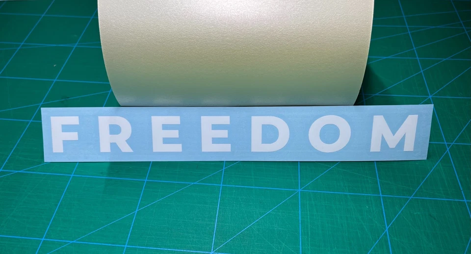 Calcomanía FREEDOM Vinilo Transferencia Pegatina Troquelada Ventana Coche Laptop Charlie Kirk Foto 2 de 4