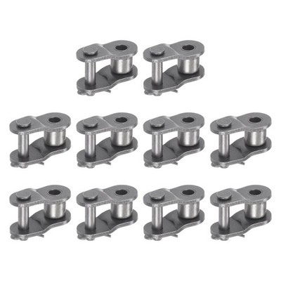 10PCS #50 Chain Offset Half Link Roller Repair Connector 5/8'' Pitch Carbon Steel