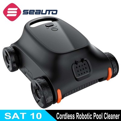 2026 NEW Seauto SAT10 Robotic Pool Cleaner Cordless, Efficient Brushless Motors