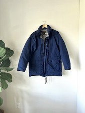 VTG 90s Eddie Bauer Gortex Goose Down Navy Puffer Coat Sz M Gorpcore Outdoor