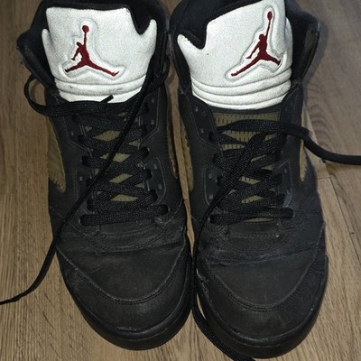 Jordan Air Jordan 5 Herren High Top Sneaker EU 46 Schwarz/Gold/Weiß/Rot