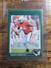 2024 Score - Rookies Leonard Taylor III #396 Green Signatures (AU, RC)