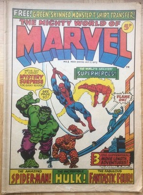 The Mighty World Of Marvel Number 1 Marvel Comics 1972