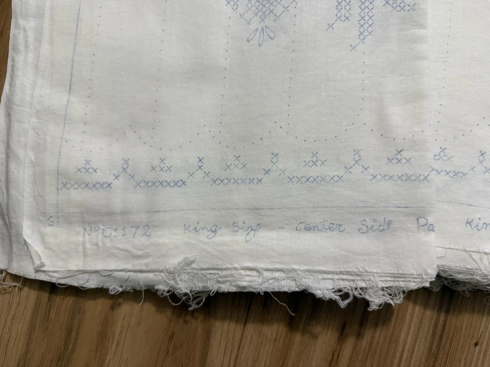 Paragon Cross Stitch Quilt Kit Colonial Plymouth King Bed Flowers Vintage Rare! - Image 4 of 4