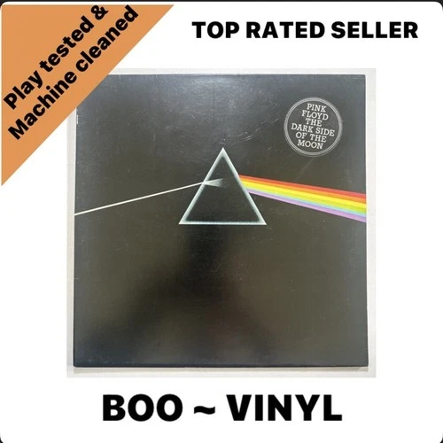 Pink Floyd Dark Side of The Moon Vinyl Lp with 2 Posters and Stickers EX / VG+