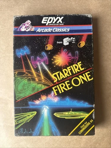 commodore 64 epyx starfire and fireone floppy disk