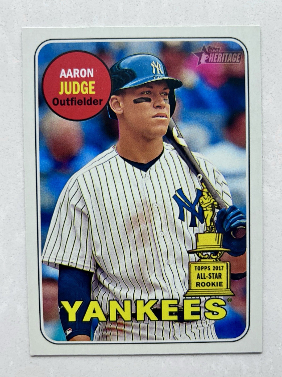 2018 Topps Heritage - Aaron Judge #25 Bat on Shoulder Yankees! 🔥