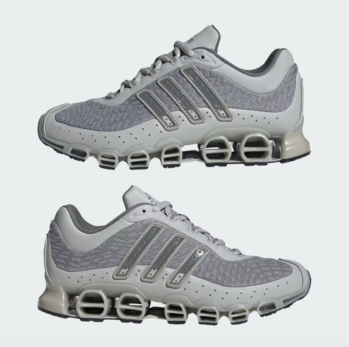 Adidas Megaride Silver Y2K Runner Sneakers Techwear Mens 8.5 3658 adidas Megaride AG - Silver Viper – Kith Europe main image 2