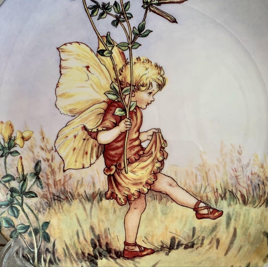 Excellent] Wedgwood Flower Fairies Miyako Grass Fairy Decorative