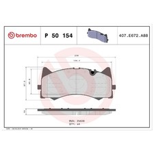 Brembo Bremsbelagsatz Bremsklötze vorne 0004209400 A0004204700 | 22510714 Brembo Bremsbelagsatz Bremsklötze vorne 0004209400 A0004204700 | 22510714