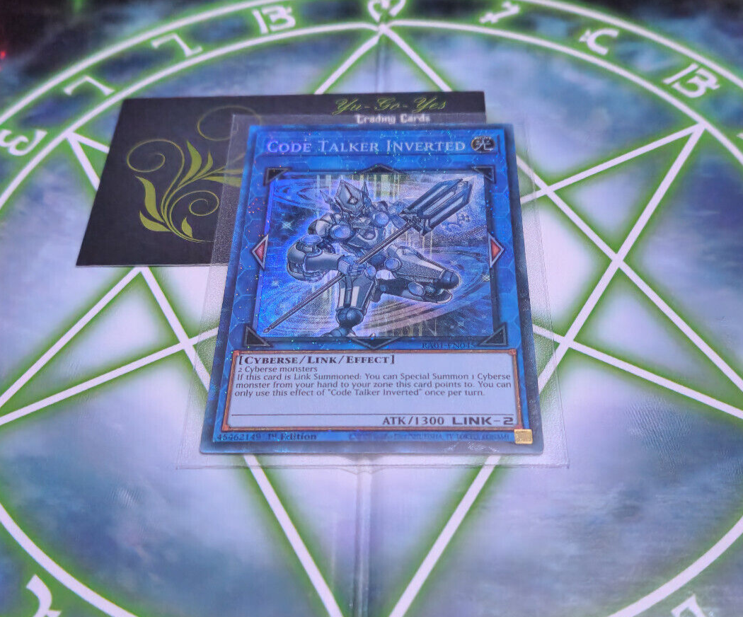 RA01-EN045 Code Talker Inverted Collectors Rare 1st Edition YuGiOh Card
