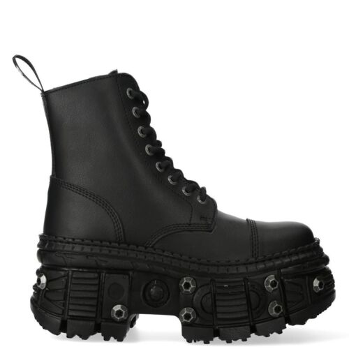 New Rock Tank Unisex Vegan Leather Boots - M-WALL083C-V7 • Ships in 2-4 Weeks... - Picture 1 of 8