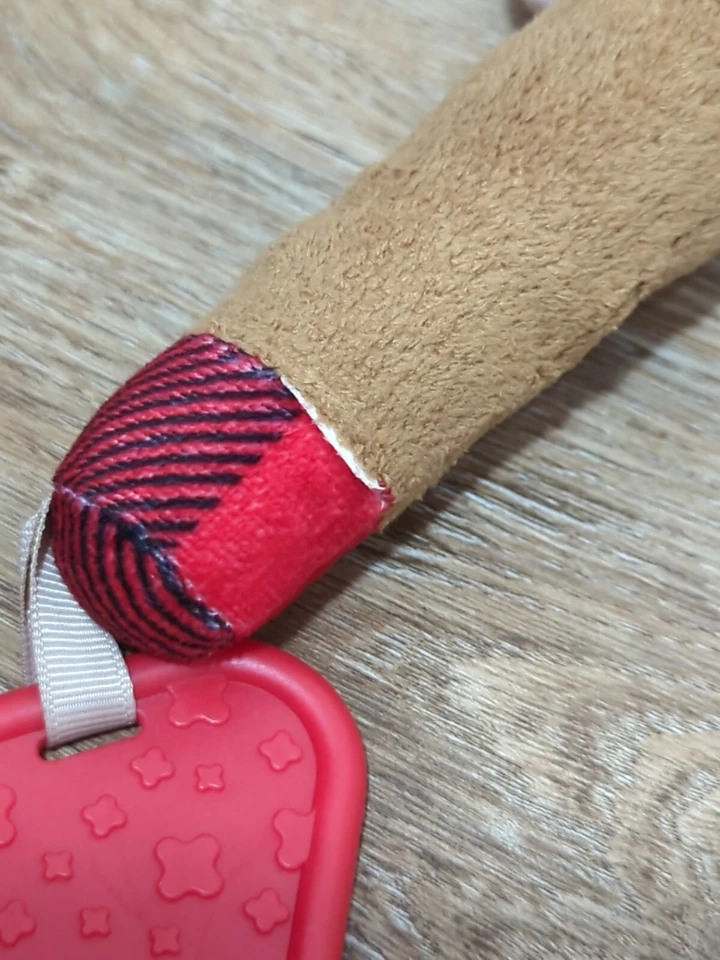 Trend Lab Moose Reindeer Brown Red Black Buffalo Plaid Baby Security Blanket set - Image 4 of 4