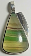 Pendente ciondolo monile in fluorite Pendant hand made