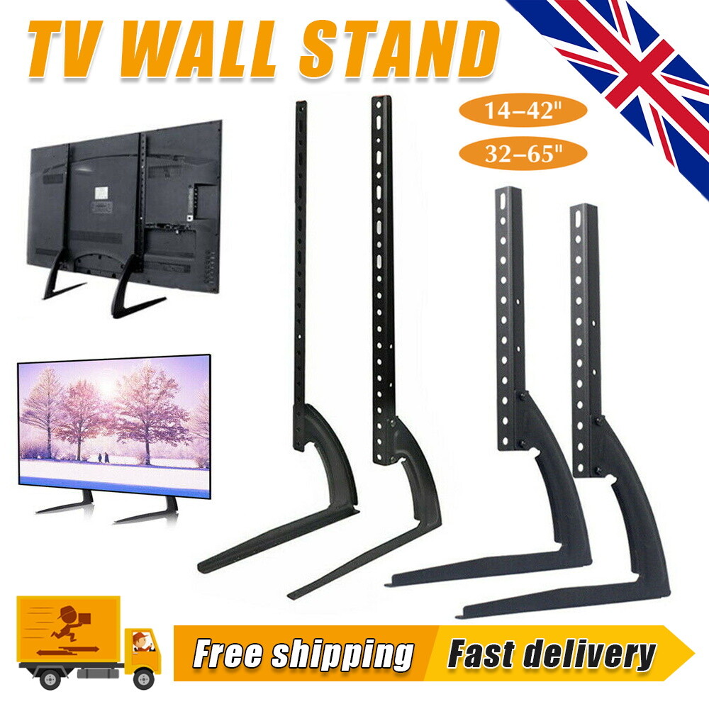 Universal Table Top TV Stand Bracket Leg Mount LED LCD Flat TV Screen 14-42  inch