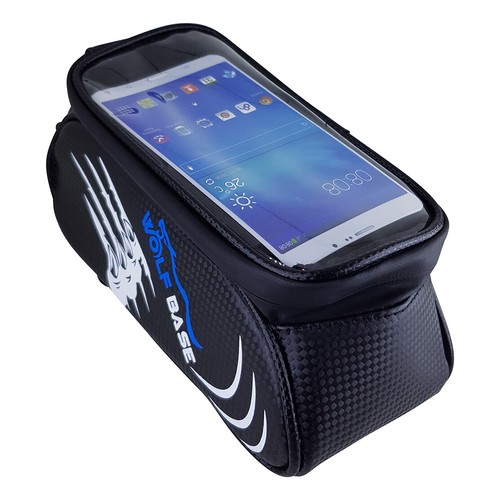 Cycling Bike Front Bag Waterproof Bicycle Phone Holder Pannier Pouch Tube Frame - Picture 2 of 5