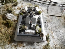 HO Roco Minitanks 9th Panzer Artillery Battery with Soldiers Hand Painted A2032