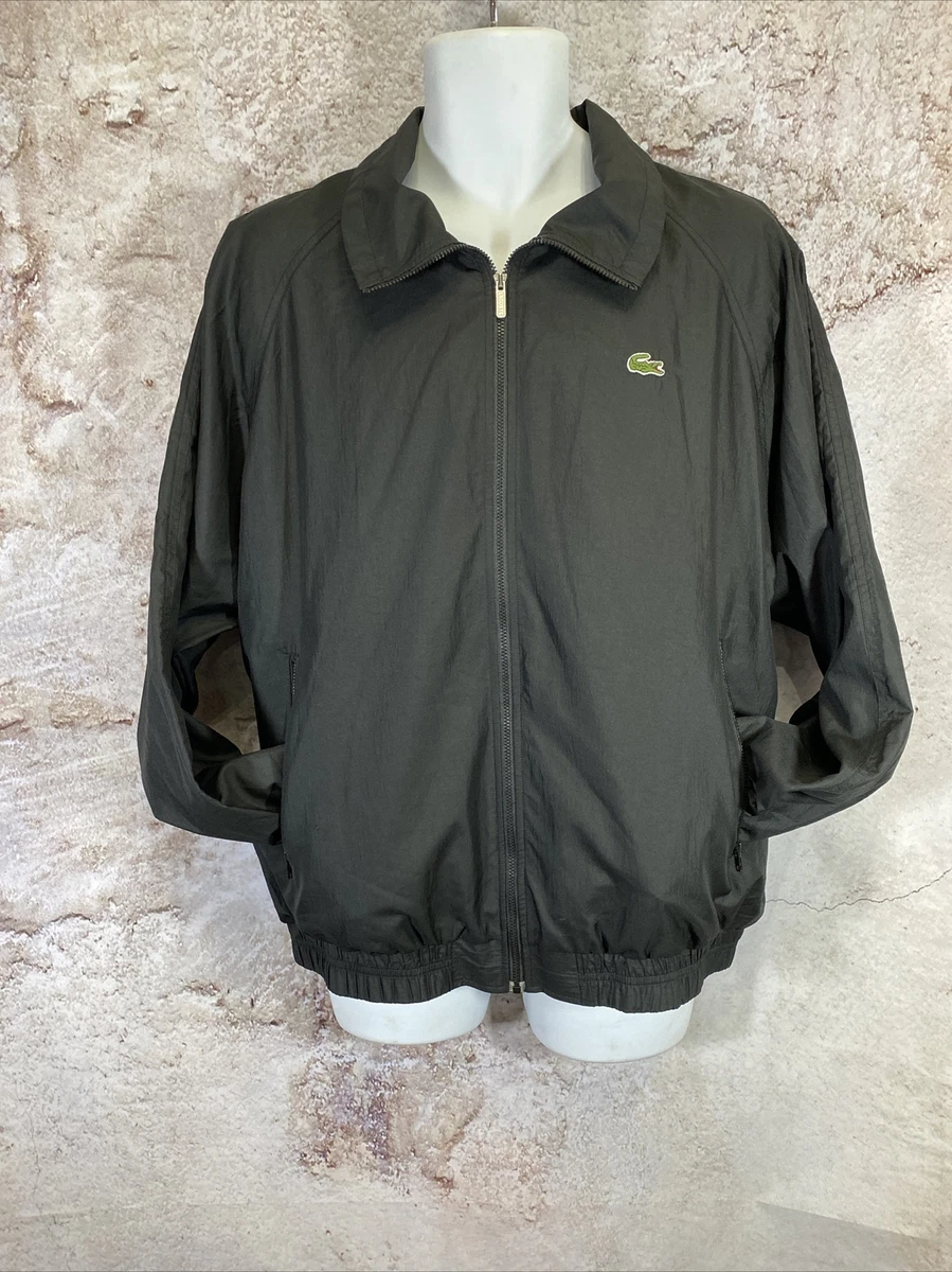 Lacoste Sport Men s Black Alligator Lined Lightweight Jacket Size XL W4