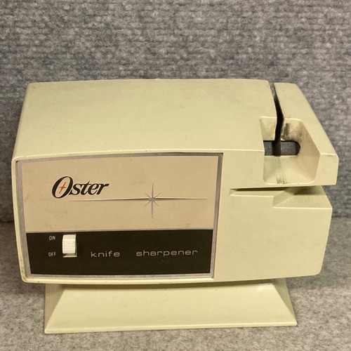Vintage Oster Electric Knife Sharpener No. 51106 Floating SplitWheel