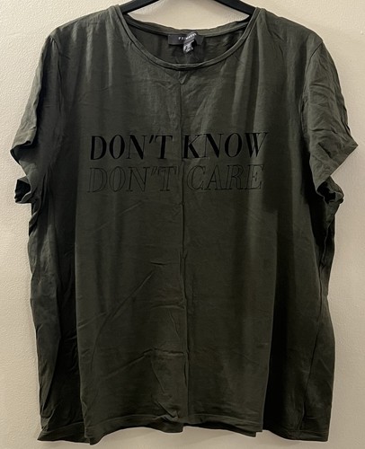 Primark Ladies Green And Black Top Size UK L (14/16) Ref00237