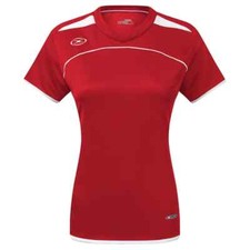 Xara Adult Womens Cardiff 1061 Size Small Red White Athletic Soccer Jersey New